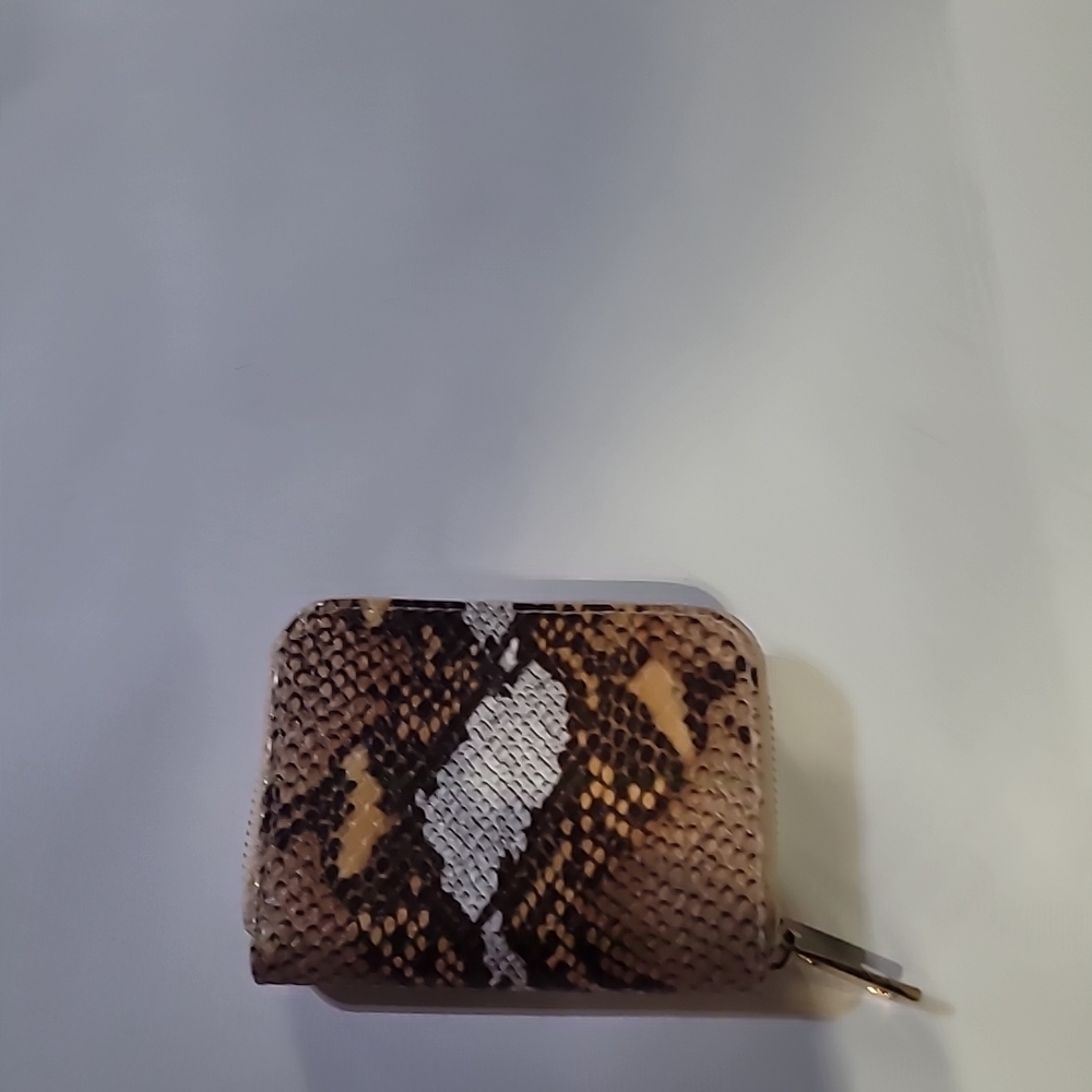 Target Brown and Cream Snakeskin Wallet
